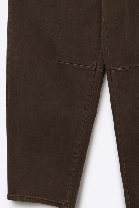Natasha Comfort Stretch Barrel Denim - Brown