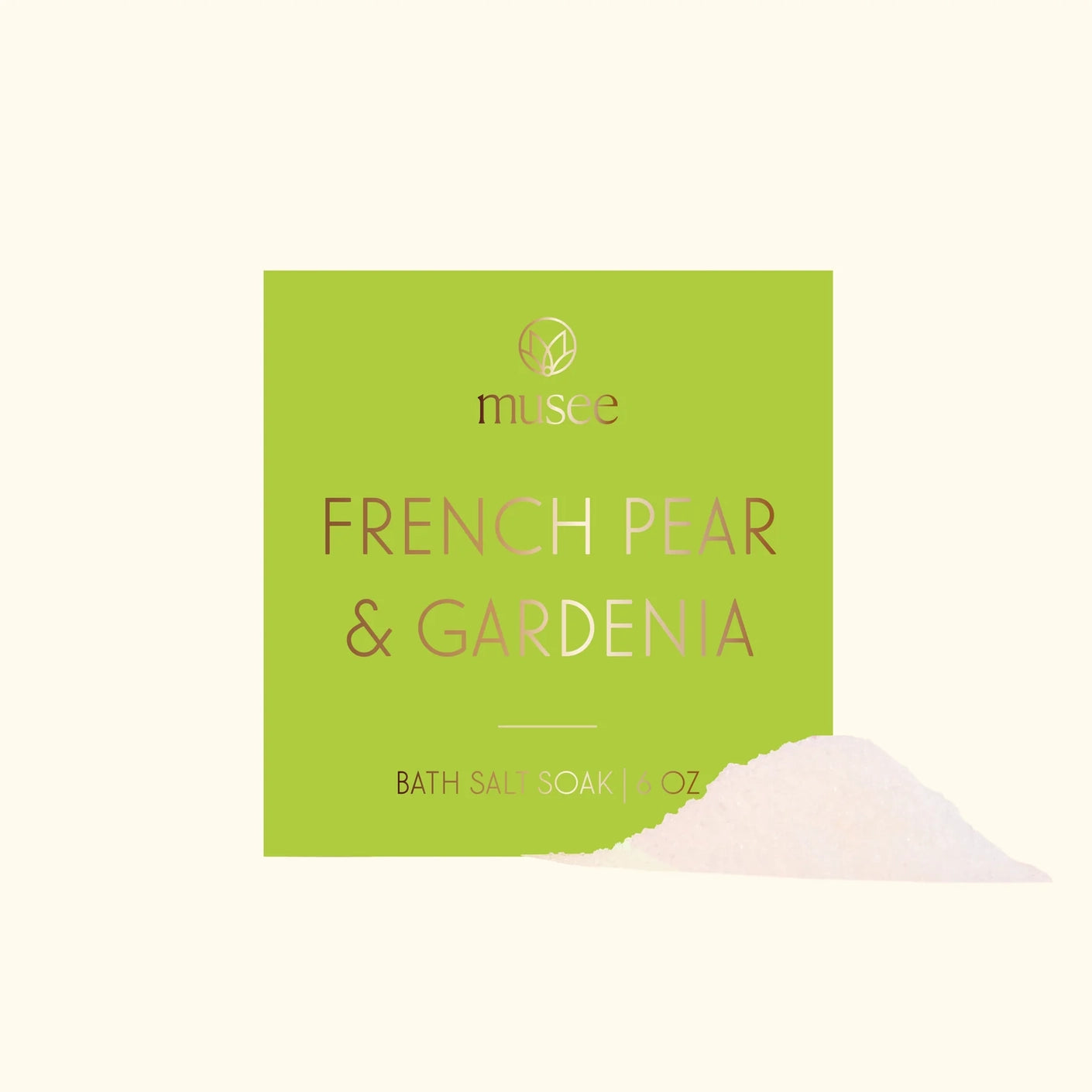 French Pear and Gardenia Mini Bath Salt Soak