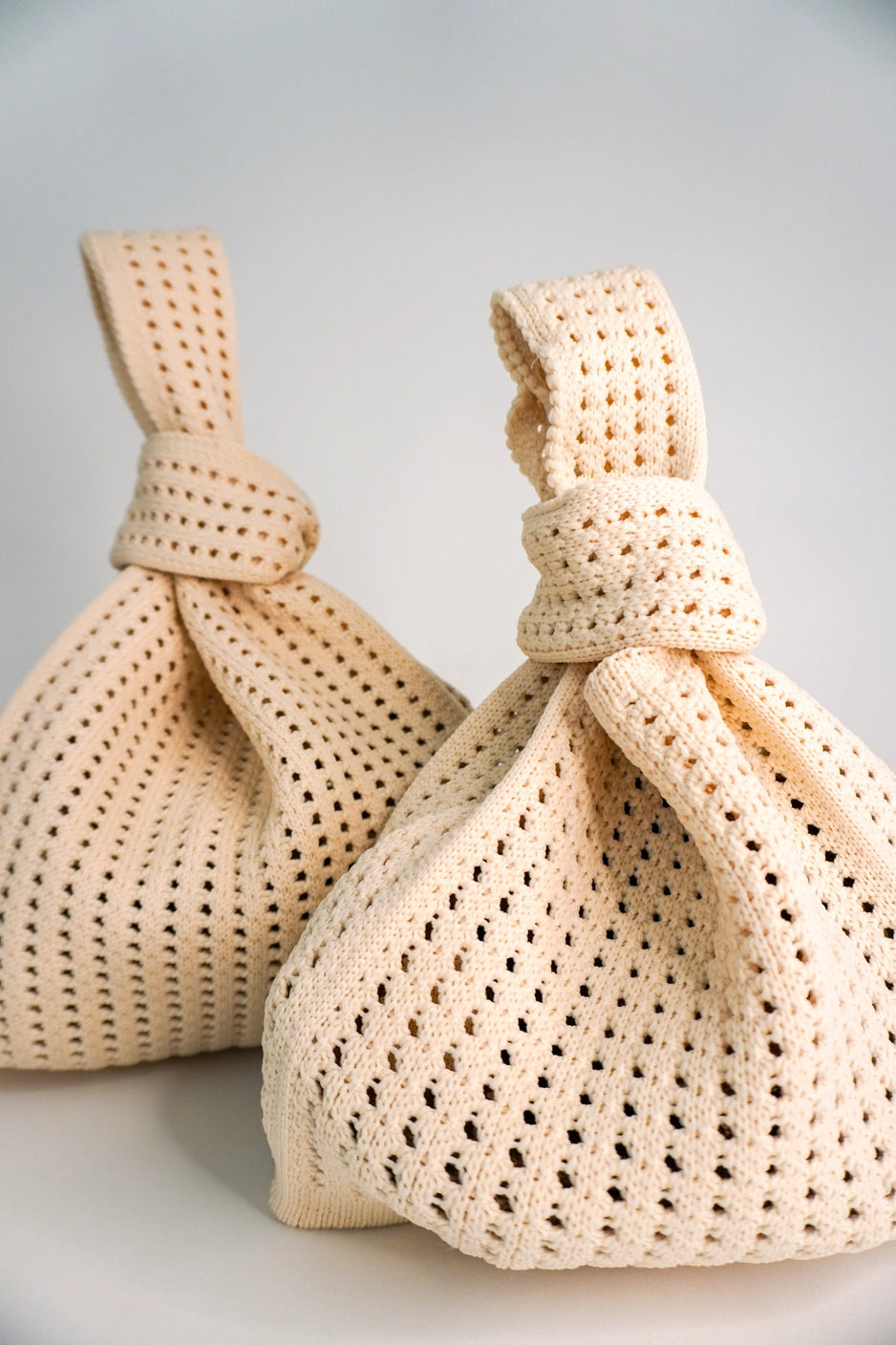 Crochet Top Knot Machine Washable Bag Medium - Oat