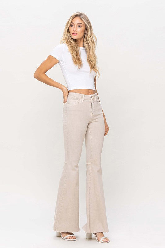 Bella High Rise Super Flare Comfort Stretch Denim Pants - Foolproof
