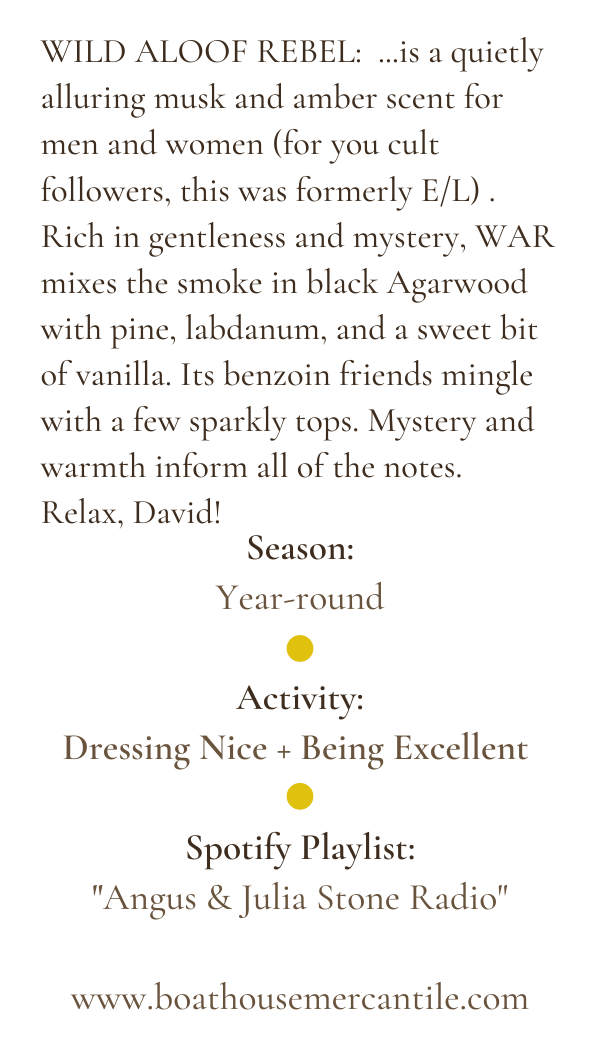 Wild Aloof Rebel Perfume