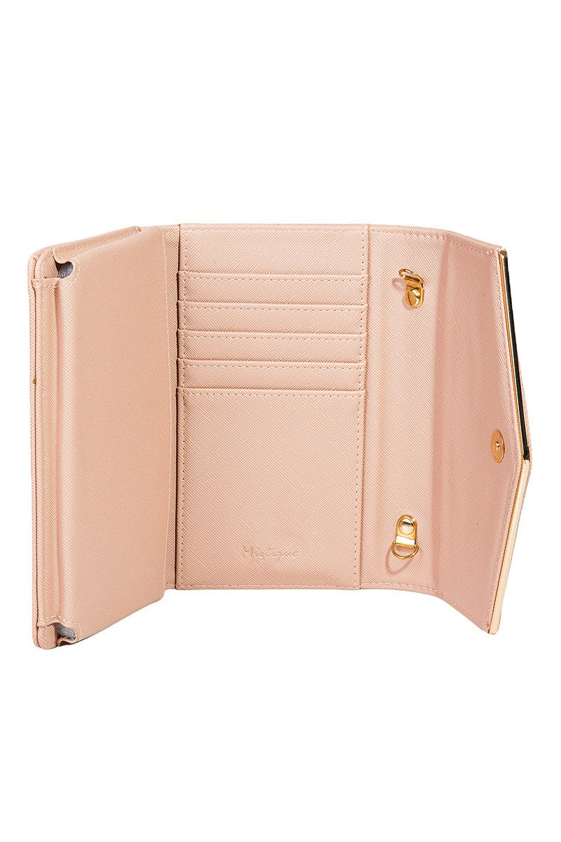 zSALE Envelope Style Wallet Bag - Taupe