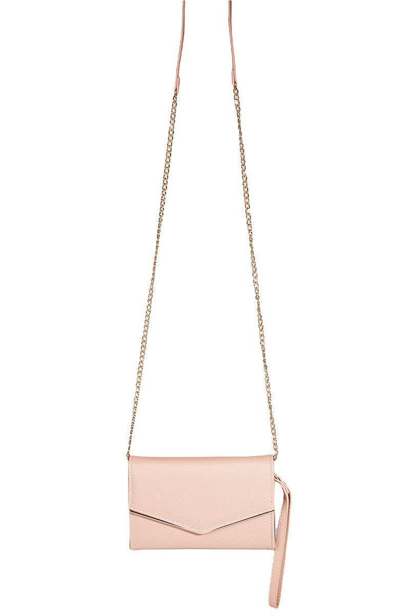 zSALE Envelope Style Wallet Bag - Taupe