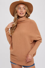 Load image into Gallery viewer, Chloe Long Sleeve Dolman Pullover Sweater - Camel
