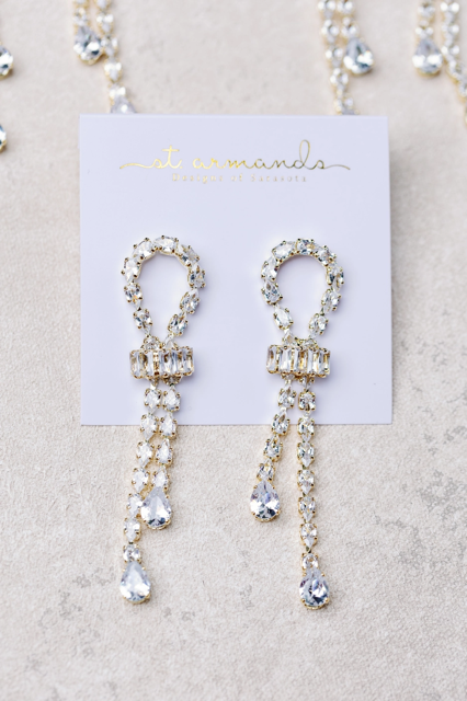 Thoroughbred Diamond Drop Statement Earrings