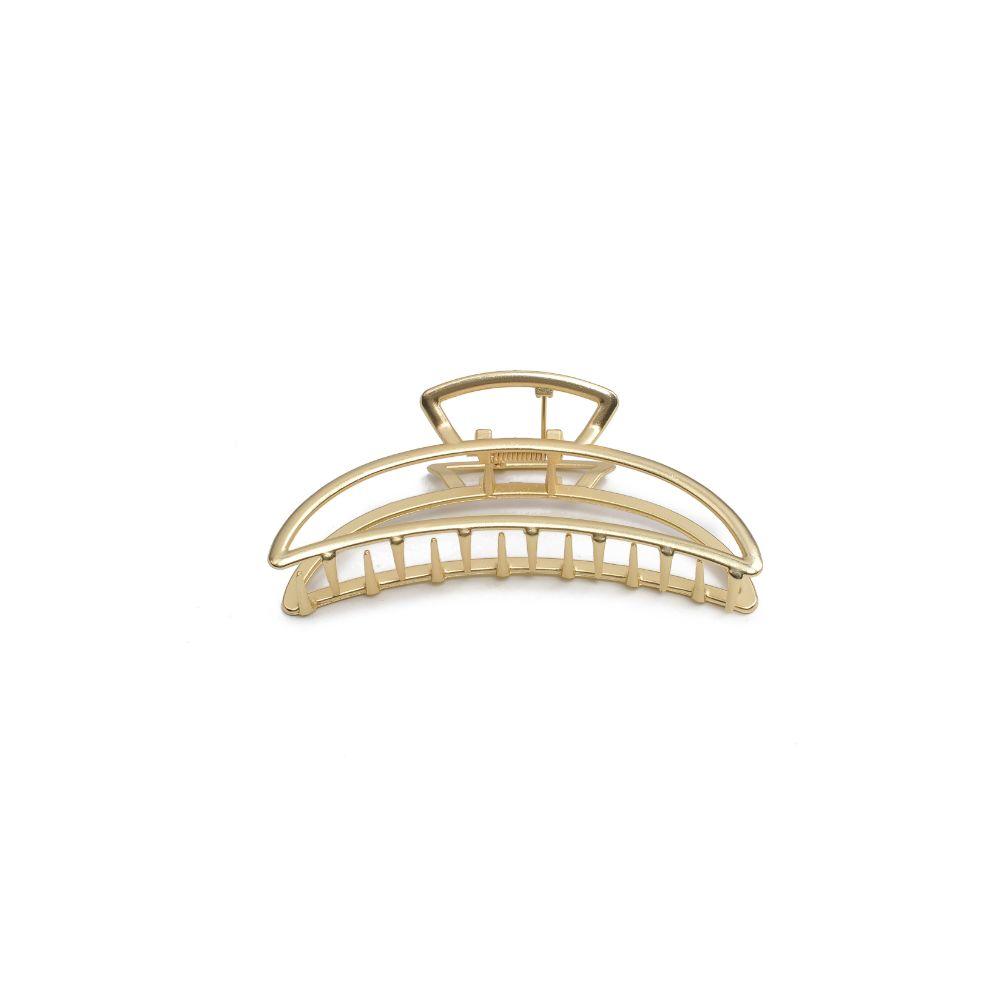 Cutout Metal Large Claw Clip - Matte Gold
