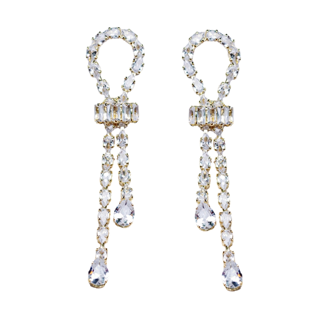 Thoroughbred Diamond Drop Statement Earrings