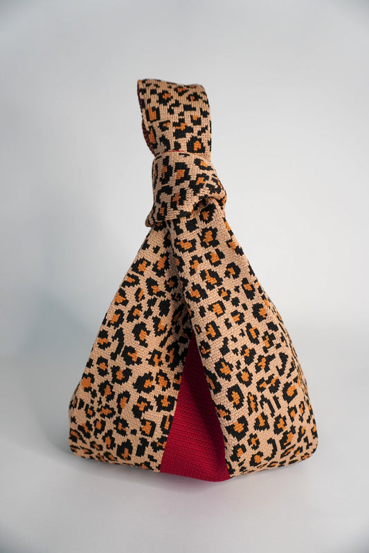 Wild One Print Top Knot Machine Washable Bag Medium - Leopard Multi
