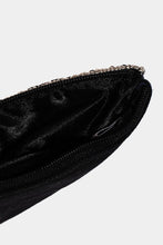 Load image into Gallery viewer, Ace of Spades Card Print Seed Beaded Coin Pouch - Black Multi
