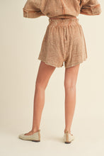 Load image into Gallery viewer, Anais Double Gauze Relaxed High Waisted Shorts - Toffee
