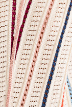 Load image into Gallery viewer, Bria Oversized Multi-Stripe Sweater Vest Knit - Ivory Multi
