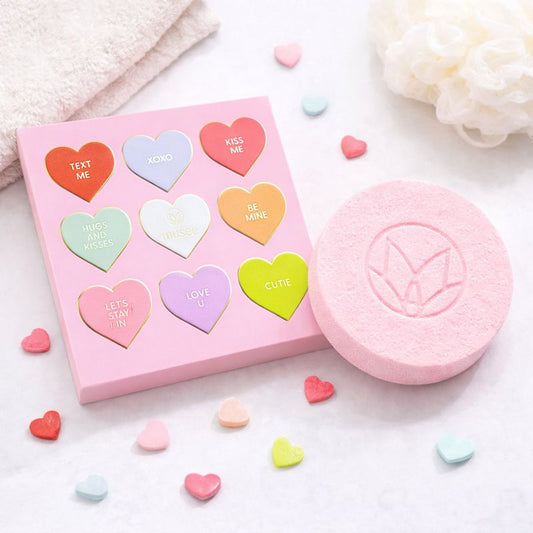 Candy Hearts Valentine Pink Shower Steamer - Sweet Pea