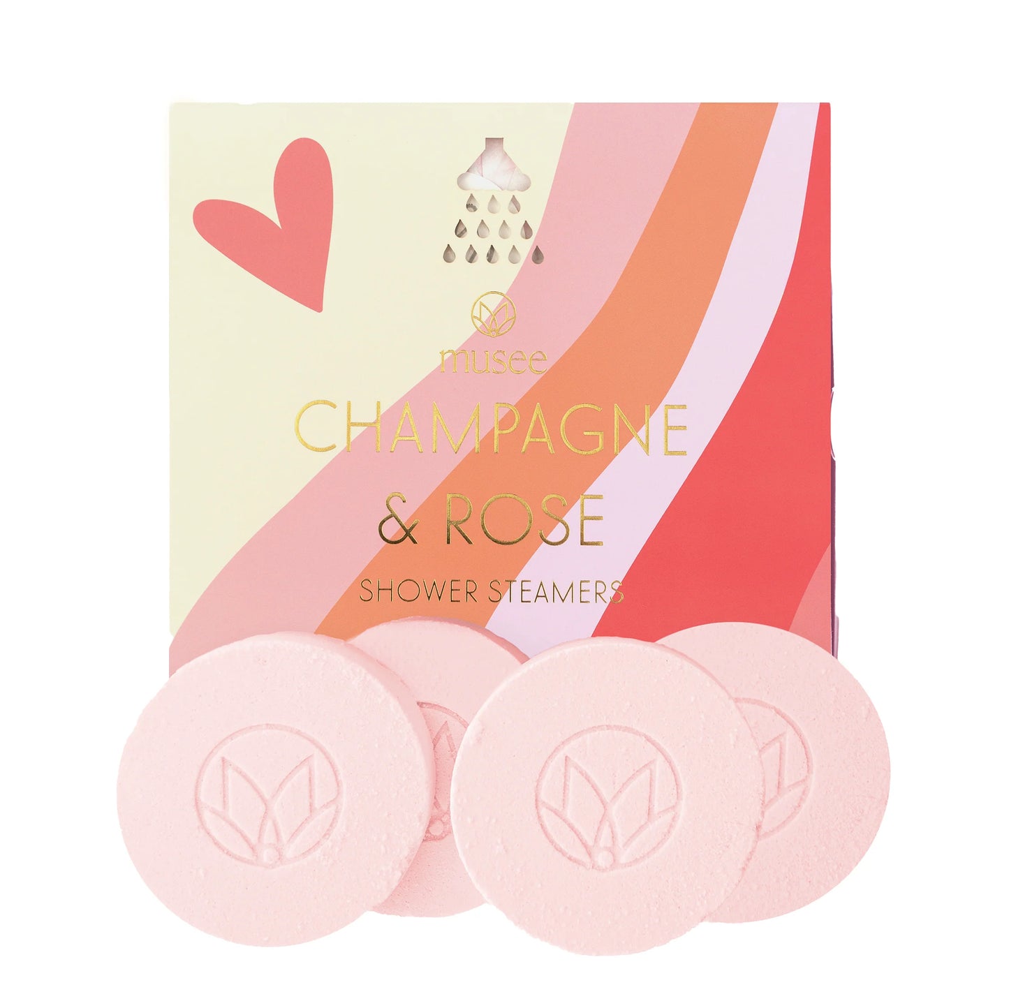 Champagne and Rose Luxe Shower Steamers Gift Set