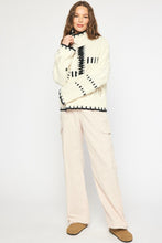 Load image into Gallery viewer, Chateau Chunky Cable Knit Stitch Long Sleeve Sweater Turtleneck
