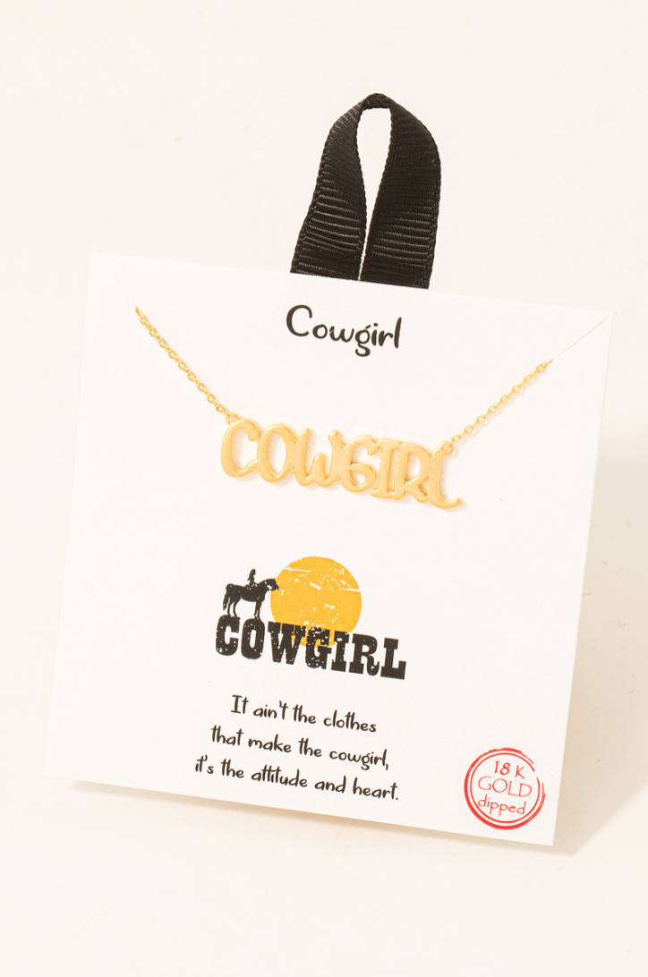 Cowgirl Core Necklace - Gold