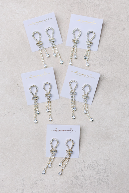 Thoroughbred Diamond Drop Statement Earrings