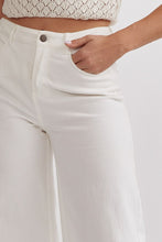 Load image into Gallery viewer, Evie Classic High Waisted Wide Leg Pant - White
