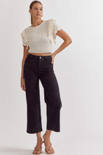 Load image into Gallery viewer, Evie Classic High Waisted Wide Leg Pant - Black
