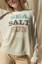 Load image into Gallery viewer, Sea Salt Sun Long Sleeve Lightweight Sweater Pullover - White
