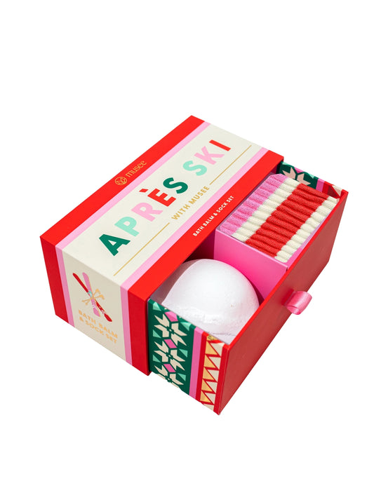 Apres Ski Luxe Bath Bomb and Sock Gift Set