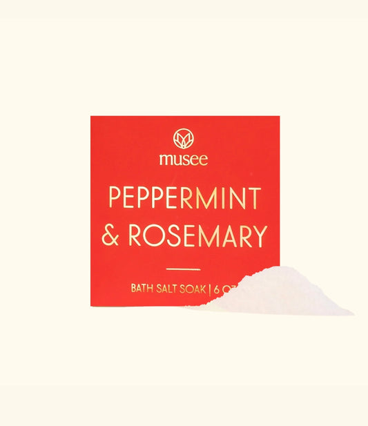 Peppermint and Rosemary Mini Bath Salt Soak