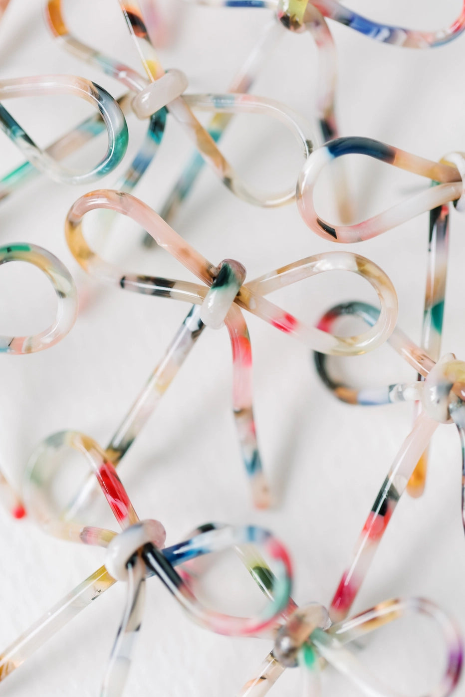Bow Statement Earrings - Multi Color