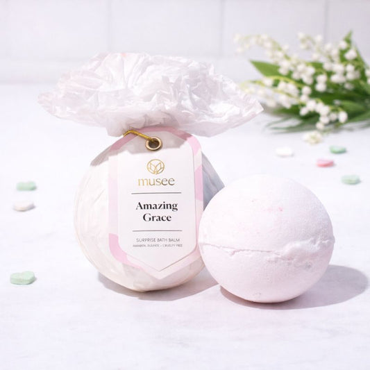 Amazing Grace Lilly of the Valley Luxe Bath Bomb with Surprise Inside