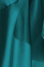 Load image into Gallery viewer, Miranda High-Low Silky Long Sleeve Dress - Teal
