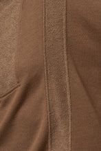 Load image into Gallery viewer, Morgan Long Sleeve Half-Zip Reverse Sweatshirt Pullover - Mocha
