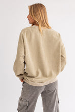 Load image into Gallery viewer, Nashville Washed Corduroy Oversized Sweatshirt Pullover - Light Sage

