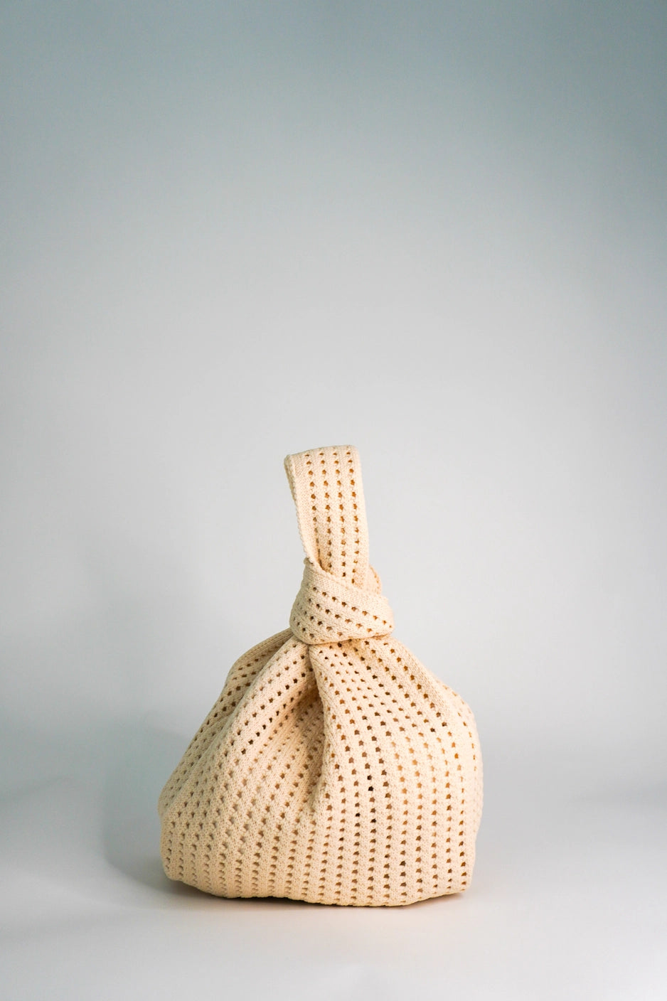 Crochet Top Knot Machine Washable Bag Medium - Oat