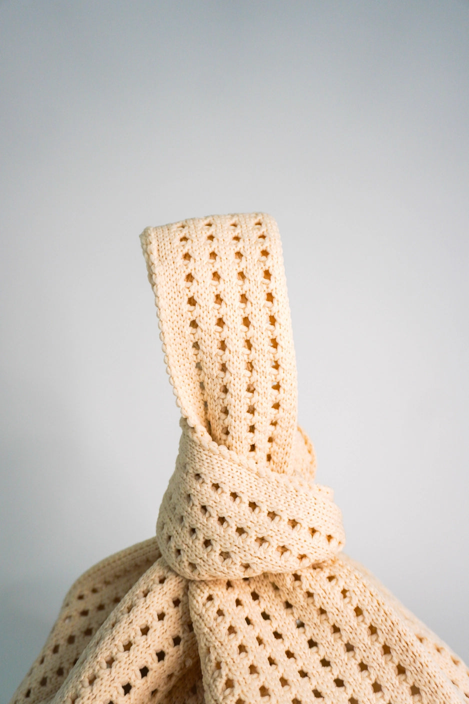 Crochet Top Knot Machine Washable Bag Medium - Oat
