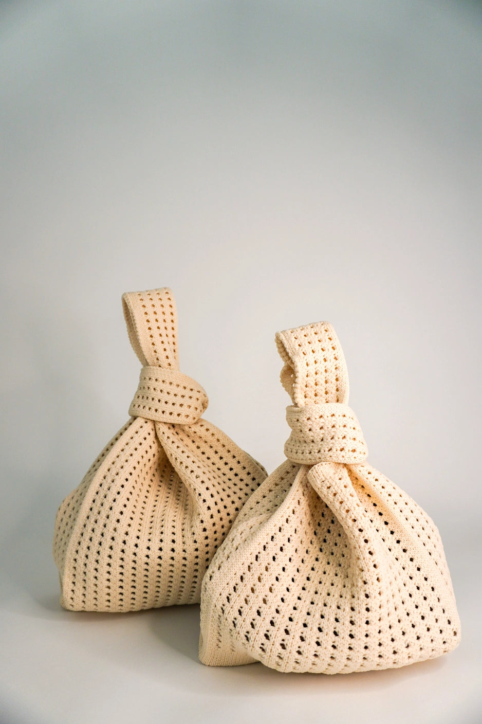 Crochet Top Knot Machine Washable Bag Medium - Oat
