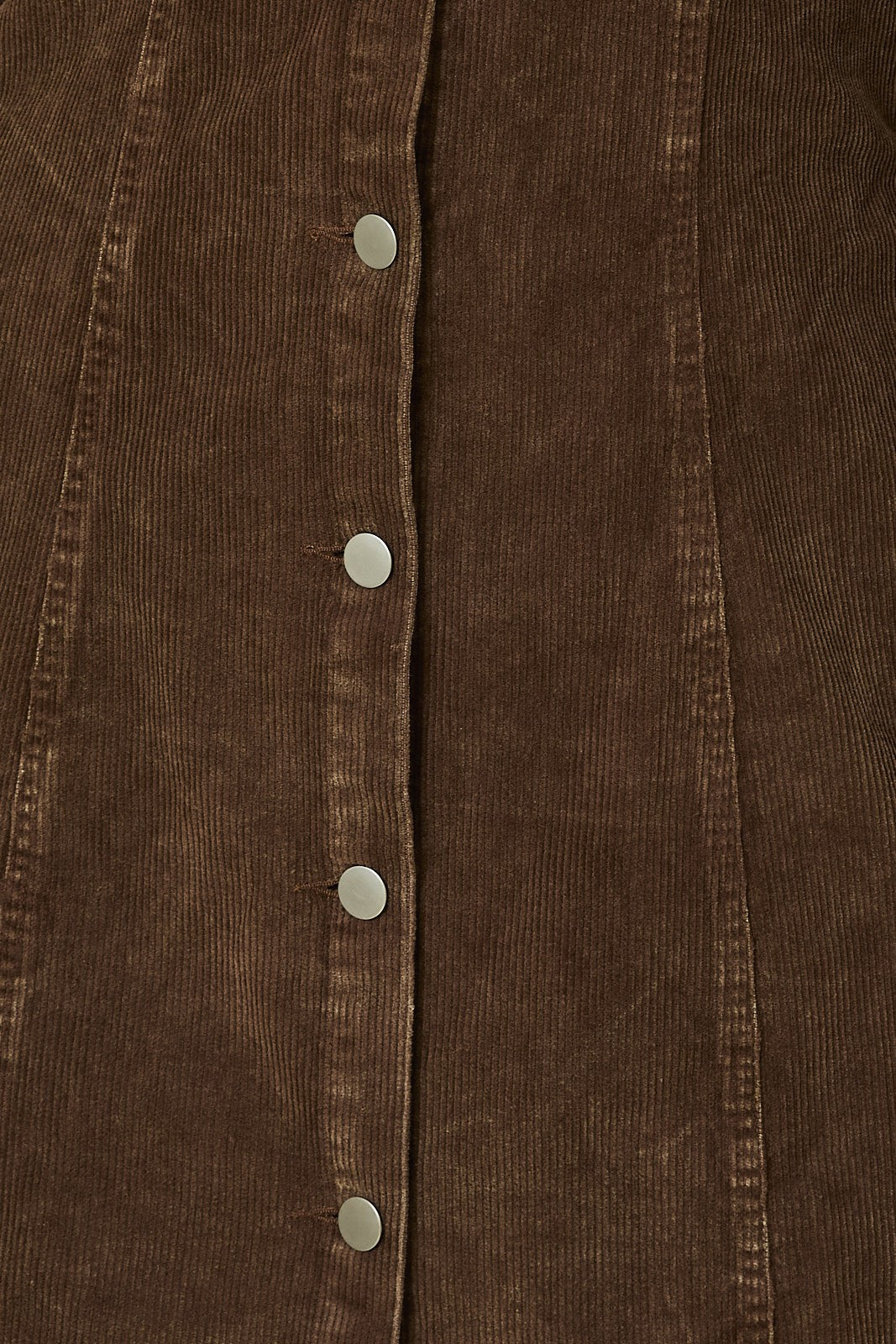Parker Long Sleeve Corduroy Utility Dress - Chocolate Brown