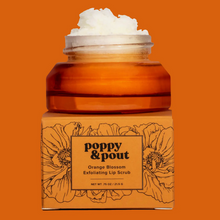 Load image into Gallery viewer, Orange Blossom Lip Scrub, Poppy &amp; Pout
