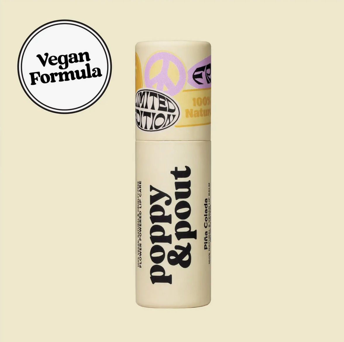 Pina Colada Vegan Lip Balm, Poppy & Pout