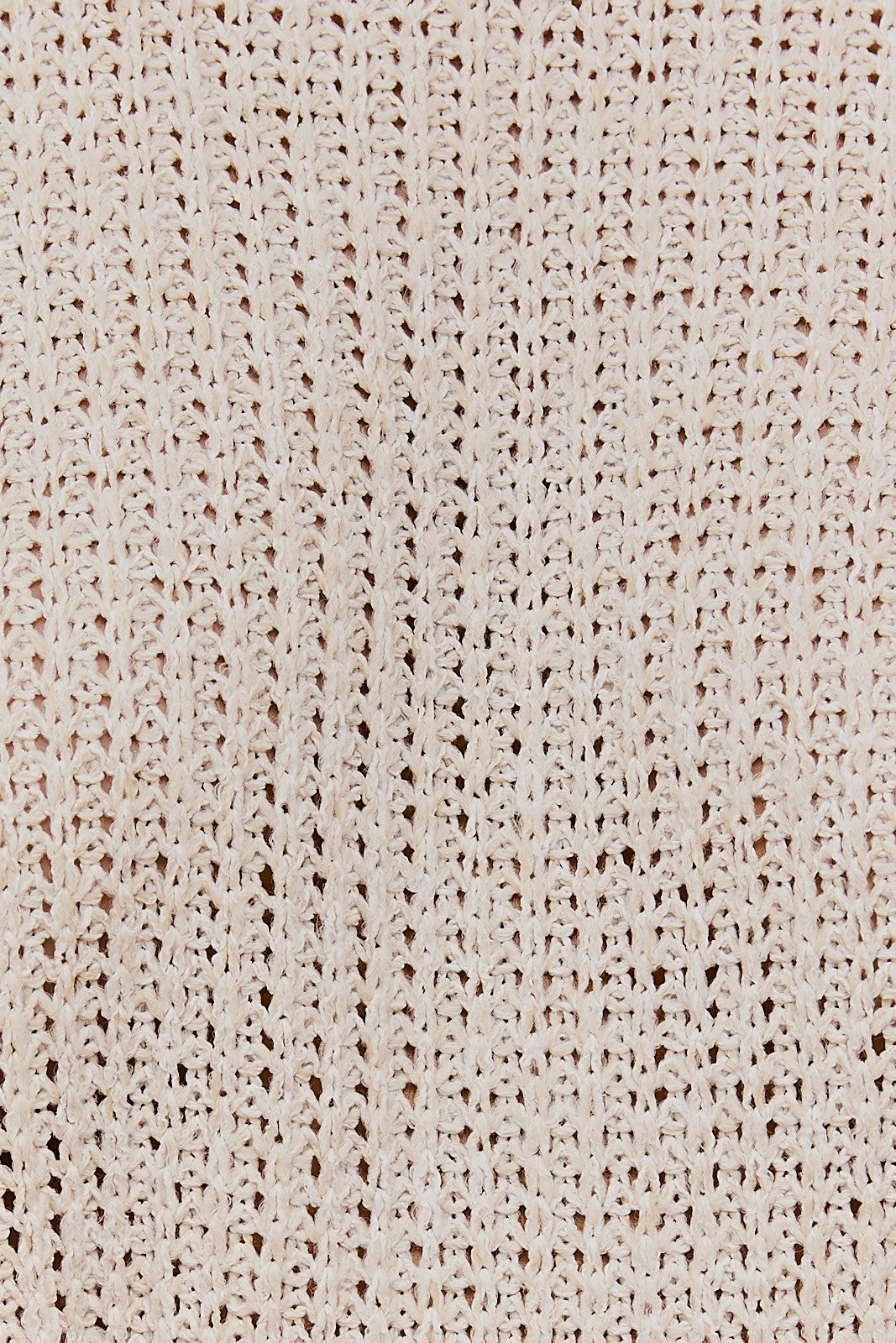 zSALE Rhea High Waisted Textured Knit Midi Skirt - Natural