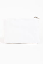 Load image into Gallery viewer, Smiley Face Print Seed Beaded Coin Pouch - White Multi
