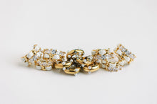Load image into Gallery viewer, Vintage Chain Wrapped Leather Statement Hoop Earrings - Gold Multi
