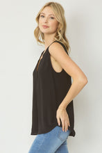Load image into Gallery viewer, Essentials Basic Woven Tank - Black
