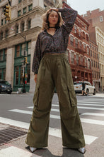 Load image into Gallery viewer, zSALE Beatrix High Waisted Wide Leg Cargo Pants - Olive
