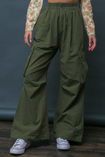 Load image into Gallery viewer, Beatrix High Waisted Wide Leg Cargo Pants - Olive
