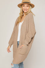 Load image into Gallery viewer, Charlie Open Front Cocoon Cardigan - Latte
