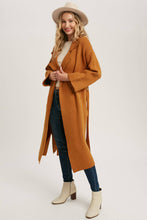 Load image into Gallery viewer, Leah Heavy Knit Trench Coat - Camel

