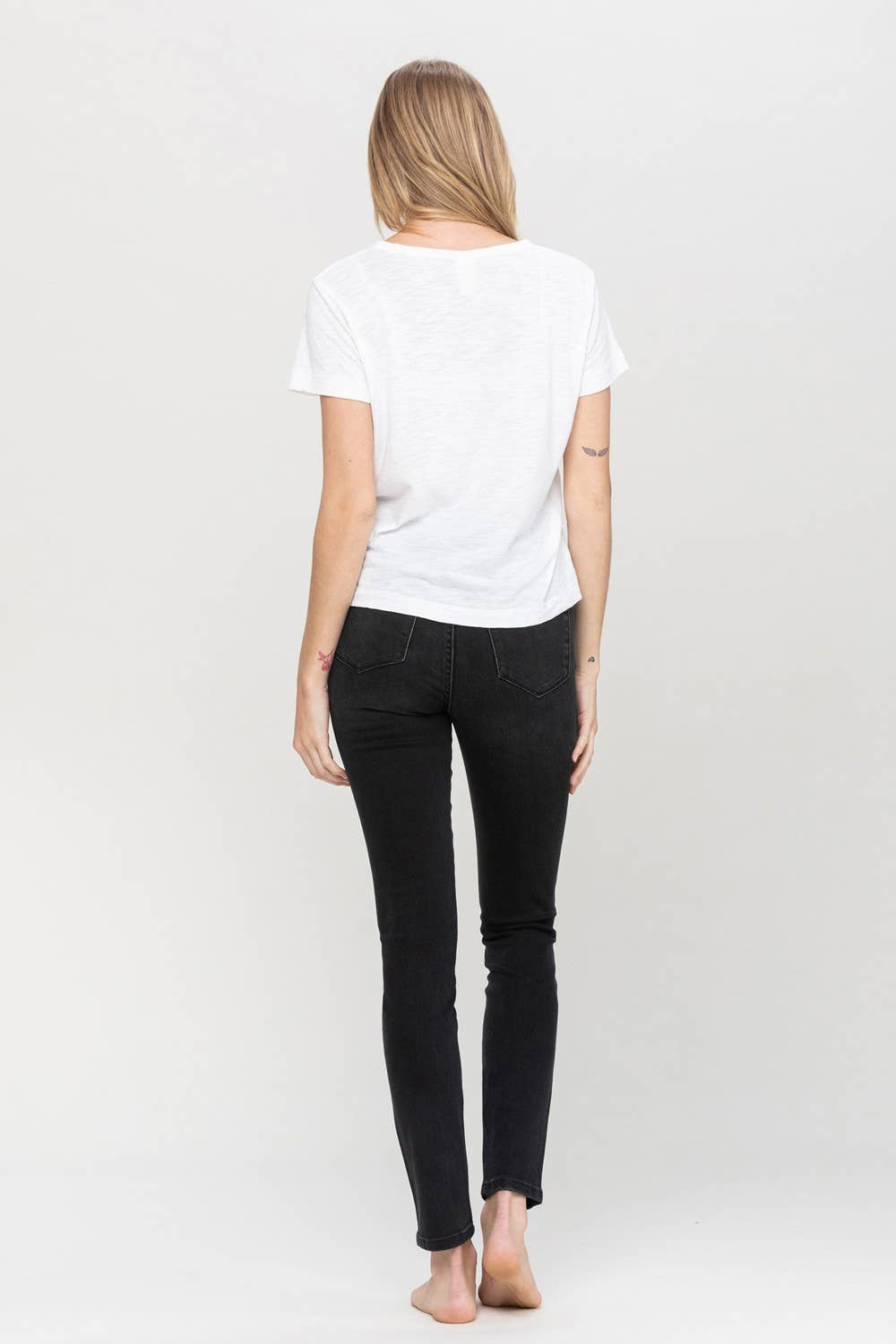 zSALE Haylie High Rise Button Up Skinny Jean - Black