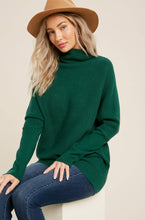 Load image into Gallery viewer, Chloe Long Sleeve Dolman Pullover Sweater - Emerald Green
