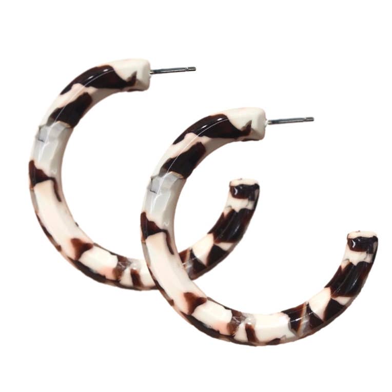 zSALE Chunky Cocoa Hoop Earrings