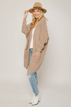 Load image into Gallery viewer, Charlie Open Front Cocoon Cardigan - Latte
