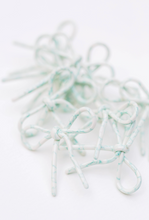 Load image into Gallery viewer, Aqua Poolside Bow Earrings
