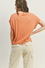 Load image into Gallery viewer, Cupro Short Sleeve Round Neckline Knit Basic Tee - Tera Sand
